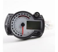 MKVAXR Contagiri Contagiri Digitale LCD Tachimetro Motocicletta Tachimetro Regolabile MAX 299KM/H Display a 7 Colori Tachimetro per motocicletta(Speedometer only)
