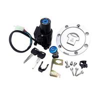 MKVAXR Coperchio del tappo del serbatoio del carburante del gas dell'interruttore di accensione a 4 pin for CBR 1000RR 2004-2007 CBR 600RR 2003-2006 Serratura del sedile con chiavi Interruttore a chia