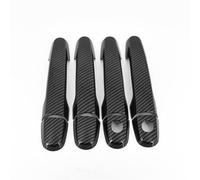 MKVAXR Copertura maniglia portiera auto in fibra di carbonio cromata, for Toyota, Allion Premio T240 2001-2006 Accessori for lo styling Copertura della maniglia della porta(BLACK Carbon 2 Keyhole)