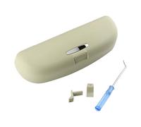 MKVAXR Custodia for Occhiali for Auto, for VW, T-Cross, for T-ROC, Tcross Troc 2017-2022 Scatola Porta Occhiali da Sole sul Tetto Custodia di Ricambio Portaocchiali per Auto(Beige)