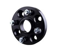 MKVAXR Distanziali for ruote 4x100 Hubcentric 60,1mm Adattatore for distanziali for ruote in alluminio for auto Flangia 15/20/25/30mm, for Renault, Clio Captur Separadores Distanziale ruota(Black 1 PI