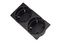 MKVAXR Doppio foro Car Styling Console centrale anteriore Scatola portamonete + portabicchieri, for BMW, Serie E46 1999-2006 51168217953 Portabicchieri per auto(Black Cup Holder)