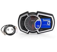 MKVAXR Fai da te universale 1,2,4 cilindri LCD moto da corsa strada moto tachimetro contachilometri strumento RPM velocità indicatore carburante 13000RPM Tachimetro per motocicletta(2)