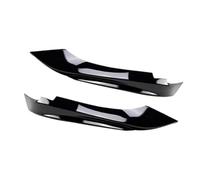 MKVAXR For BMW, Serie 4 F32 F33 F36 2013-2020 Modifica Auto Paraurti Anteriore Labbro Splitter Laterale Air Vent Copertura Canard Spoiler Spoiler Splitter anteriore(BLACK Glossy Black)