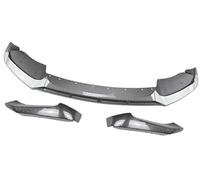 MKVAXR For BMW, X3 F25 X4 F26 2014 2015 2016 2017 Auto Paraurti Anteriore Spoiler Lip Splitter Lama Con Angolo Laterale Surround Parte Spoiler Splitter anteriore(BLACK Carbon Black)