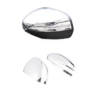 MKVAXR For C-class C200l Glc260l Rearview Mirror Cover E-class E300 Decoration Exterior Carbon Fiber Pattern Cappuccio protettivo per specchietto retrovisore auto(Silver)