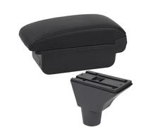 MKVAXR For Citroen, C3 C4 Box bracciolo Console centrale Scatola portaoggetti centrale Accessori portabicchieri Accessori for auto di ricarica USB Bracciolo per auto(BLACK A2 Black Line No Usb)