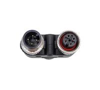 MKVAXR For connettore M12 a Y, spina di conversione maschio femmina a tre vie for sensori impermeabili for tubi 4 pin 5 pin 8 pin Connettore del cavo del sensore per apparecchiature(8p)