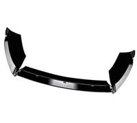 MKVAXR For Fiesta, MK6 ST 2012-2017 Auto Paraurti Anteriore Lip Splitter Diffusore Kit Corpo Spoiler Paraurti Protezione Spoiler Splitter anteriore(BLACK Glossy Black)