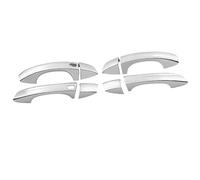 MKVAXR For Golf, 7 MK7 2013-2019, rivestimento for maniglia portiera laterale auto cromato nero, accessori for lo styling Copertura della maniglia della porta(BLACK Silver 2 Buttons)