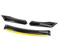 MKVAXR For Jetta, Auto Paraurti Anteriore Spoiler for Labbro Kit Corpo Paraurti Decorativo Canard Lip Splitter Berlina Larghezza Inferiore a 176 cm Spoiler Splitter anteriore(BLACK Black Yellow)