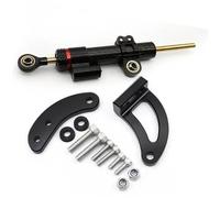 MKVAXR For KAABO, kit di supporto montaggio staffa ammortizzatore for scooter elettrico Mantis King GT Ammortizzatore Ammortizzatore di sterzo per scooter elettrico(BLACK Tc5)