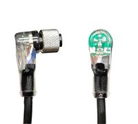 MKVAXR For M12 3 4 5 8 pin connettore cavo sensore in PVC tipo A presa spina 2 m impermeabile maschio e femmina angolo dritto Connettore del cavo del sensore per apparecchiature(M12 L Pvc Npn 8p)