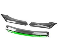 MKVAXR For Mazda, auto Paraurti anteriore Lip Spoiler Kit corpo Paraurti decorativo Canard Lip Splitter Berlina Larghezza inferiore a 176 cm Spoiler Splitter anteriore(BLACK Carbon Green)