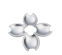 MKVAXR For NISSAN, for Qashqai, j10 2007-2013 Adesivi for maniglie delle portiere auto cromate nere lucide Accessori for lo styling Copertura della maniglia della porta(BLACK Silver Bowl)