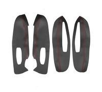 MKVAXR For Renault, for Kadjar 2016 2017 2018 Copertura del pannello del bracciolo della porta in pelle microfibra 4 pezzi con raccordi di montaggio Accessori for interni auto Pannello porta interno a
