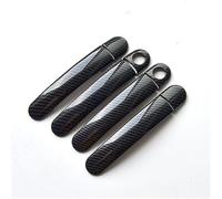 MKVAXR For Seat, Ibiza MK3 6L 2003 2004 2005 2006 2007 2008 2009 Coprimaniglie for portiere in fibra di carbonio cromate Adesivi for accessori auto Copertura della maniglia della porta(BLACK Model 2)