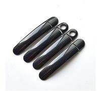 MKVAXR For Seat, Leon MK2 1P FR +, for Cupra, 2006~2012 Coprimaniglie for portiere auto in fibra di carbonio cromate Adesivi for accessori Copertura della maniglia della porta(BLACK Model 2)