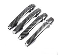 MKVAXR For Toyota, Verso AR20 20 2009~2018 Adesivo for rivestimento maniglia portiera auto in fibra di carbonio Accessori for lo styling Copertura della maniglia della porta(BLACK No Keyless Entry)
