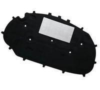 MKVAXR For VW, for Golf, 6, for , GTI Cofano anteriore Imbottitura insonorizzante del motore Copertura insonorizzata in cotone Tappetino isolante termico Scudo termico del motore(Schwarz)