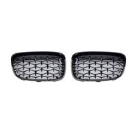 MKVAXR Griglia cromata nera con diamante, 1 paio di parti di riparazione anti-resistenza for esterni, for BMW, for serie 1 F20 F21 2011-2014 Griglia del radiatore(Mint)