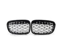 MKVAXR Griglia cromata nera con diamante, 1 paio, parti di riparazione anti-resistenza for esterni, for BMW, for 1 serie F20 F21 2011 2012 2013 2014 Griglia del radiatore(Grass Green)