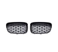 MKVAXR Griglia cromata nera con diamante, 1 paio, parti di riparazione anti-resistenza for esterni, for BMW, for 1 serie F20 F21 2011 2012 2013 2014 Griglia del radiatore(Mint)