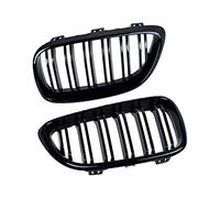 MKVAXR Griglie for cofano anteriore a doppia stecca nere brillanti, compatibili, for BMW, for F22 F23 M2 2014-2018, for 225i 218i 220i Griglia del radiatore