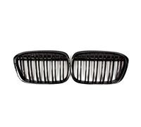MKVAXR Griglie for griglia paraurti anteriore nero lucido, for BMW, for X1 F48 F49 2016 2017 2018 2019 2020 XDrive doppia linea M Style Griglia del radiatore