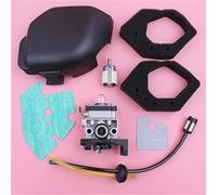 MKVAXR Gruppo Coperchio Filtro Aria carburatore GX25 GX25NT HHT25S Kit Linea Filtro Aria Carburante Parte Motore Tosaerba a 4 Tempi Kit di Sostituzione del carburatore