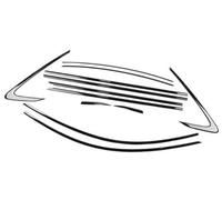 MKVAXR Guarnizioni for finestrini e portiere, strisce for finestrini esterni, guarnizioni for parabrezza, for Accord, 2023 2024 Striscia di tenuta per portiera auto