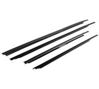 MKVAXR Guarnizioni for porte e finestre 4 pezzi Guarnizione in gomma for finestrini anteriori e posteriori for auto, for Toyota, for Yaris, for berline 2007-2016 Striscia di tenuta per portiera auto