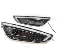 MKVAXR Indicatori di direzione for auto 2 pezzi LED DRL gialli Luci marcia diurna Copertura fendinebbia, for Focus, 2015 2016 2017 2018 Indicatore di direzione anteriore per auto