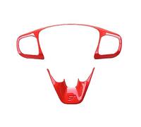 MKVAXR Interni auto Coprivolante Finiture Adesivi Accessori Auto-Styling, for Ford, for Focus 2019 2020 MK4 ABS Adesivo per volante(Rot)
