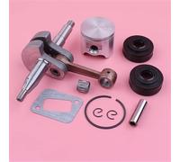 MKVAXR Kit Anello pistone Albero Motore Albero Motore 42mm, for Husqvarna, 340 345 Guarnizione paraolio Cuscinetto ad ago Parte di Ricambio for Motosega Kit di Sostituzione del carburatore