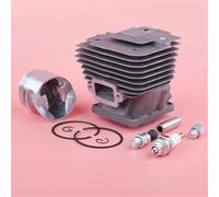 MKVAXR Kit Candela con Anello pistone Cilindro Big Bore da 52 mm, for STIHL, MS441 MS 441 Pezzo di Ricambio for Motosega 1138 020 1201 Kit di Sostituzione del carburatore