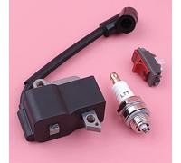 MKVAXR Kit candela di accensione con interruttore arresto bobina, for Husqvarna, 235R 232R 225R 232L 240RJ 227R 235FR, pezzo ricambio for decespugliatore Kit interruttore per motosega