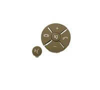 MKVAXR Kit di copertura del rivestimento pulsante controllo dell'interruttore volante dell'auto, for Mercedes, for Benz, W221 Classe S 2009-2013 2218215751 Interruttore al volante(BLACK Beige)
