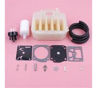 MKVAXR Kit di ricostruzione Riparazione carburatore, for Husqvarna, 340 345 350 353 346XP Primer Linea Filtro Carburante Aria Bul Motosega Pezzi di Ricambio Kit di Sostituzione del carburatore