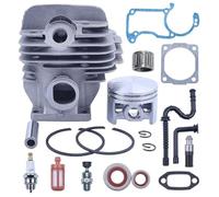 MKVAXR Kit guarnizioni di Tenuta pistone Cilindro Placcato da 44,7 mm, for Parti di Ricambio di Fascia Alta for Motosega STIHL, 026 026pro Ms260 Big Bore Kit di Sostituzione del carburatore(Black 2)