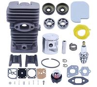 MKVAXR Kit pistone cilindro da 41 mm, for motosega Poulan P3314 P3416 P3816 P3516PR W Ingranaggio a vite senza fine Manovella Cuscinetto Paraolio Filtro aria Linea carburante Cilindro Pistone