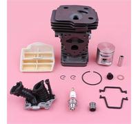MKVAXR Kit Tubo di aspirazione Filtro Aria pistone Cilindro da 42 mm, for Sostituzione Motosega Husqvarna, 445 445E Kit di Sostituzione del carburatore