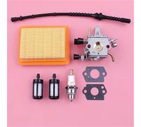 MKVAXR Kit Tubo Flessibile for Filtro Aria Carburante carburatore, for STIHL, FS120 FS120R FS200 FS200R FS020 FS202 FS250 FS250R FS300 FS350 Trimmer Parte Kit di Sostituzione del carburatore