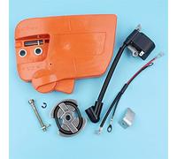 MKVAXR Kit viti bobina accensione coperchio frizione pignone catena, for motosega Husqvarna 235 E 240 E 525628901 Kill Switch Catcher 530014949 Kit interruttore per motosega