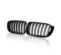MKVAXR M Style Car Griglia anteriore Griglia Mesh Net Trim Strip Cover Gloss Nero Doppia linea, for BMW, for X3 X4 F25 F26 2014 2015 2016 2017 Griglia del radiatore