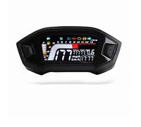 MKVAXR Moto LCD Cilindro 1 2 4 Cilindro tachimetro 13000 RPM Opzionale Retroilluminazione Contachilometri digitale Tachimetro Tachimetro per motocicletta(Without Sensor)