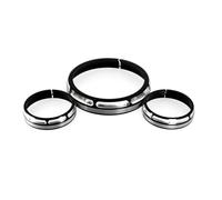 MKVAXR Motorcycle 7" Burst Headlamp Trim Ring 4 1/2" Auxiliary Lighting