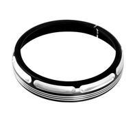 MKVAXR Motorcycle 7" Burst Headlamp Trim Ring 4 1/2" Auxiliary Lighting