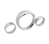 MKVAXR Motorcycle Chrome 7'' Headlight Headlamp Trim Ring 4.5" Fog Lamp