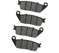 MKVAXR Pastiglie Freno Anteriori e Posteriori for Moto, for Thunderbird Sport 1998-2003 Tiger 955 CC Ruota a Raggi 1999-2004 Pastiglie Freno per Moto(Black 2 Pairs)